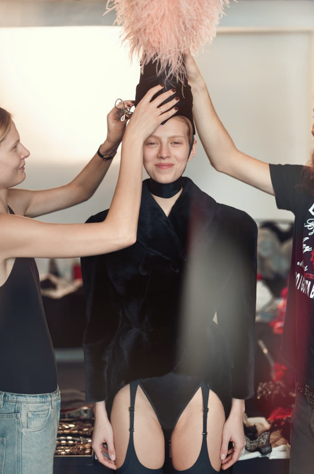 Бэкстейдж показа Ulyana Sergeenko Haute Couture