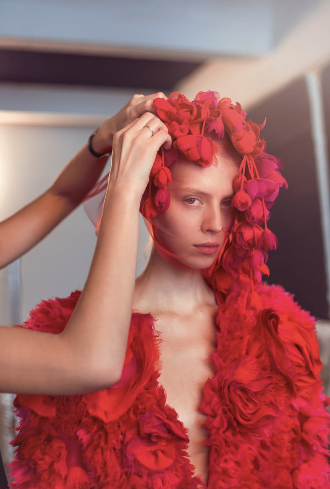 Бэкстейдж показа Ulyana Sergeenko Haute Couture