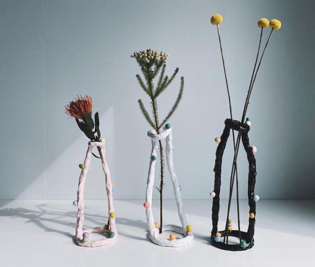 Вазы для сухоцветов, Инна Крыжановская, Bizart, 18 000 руб.