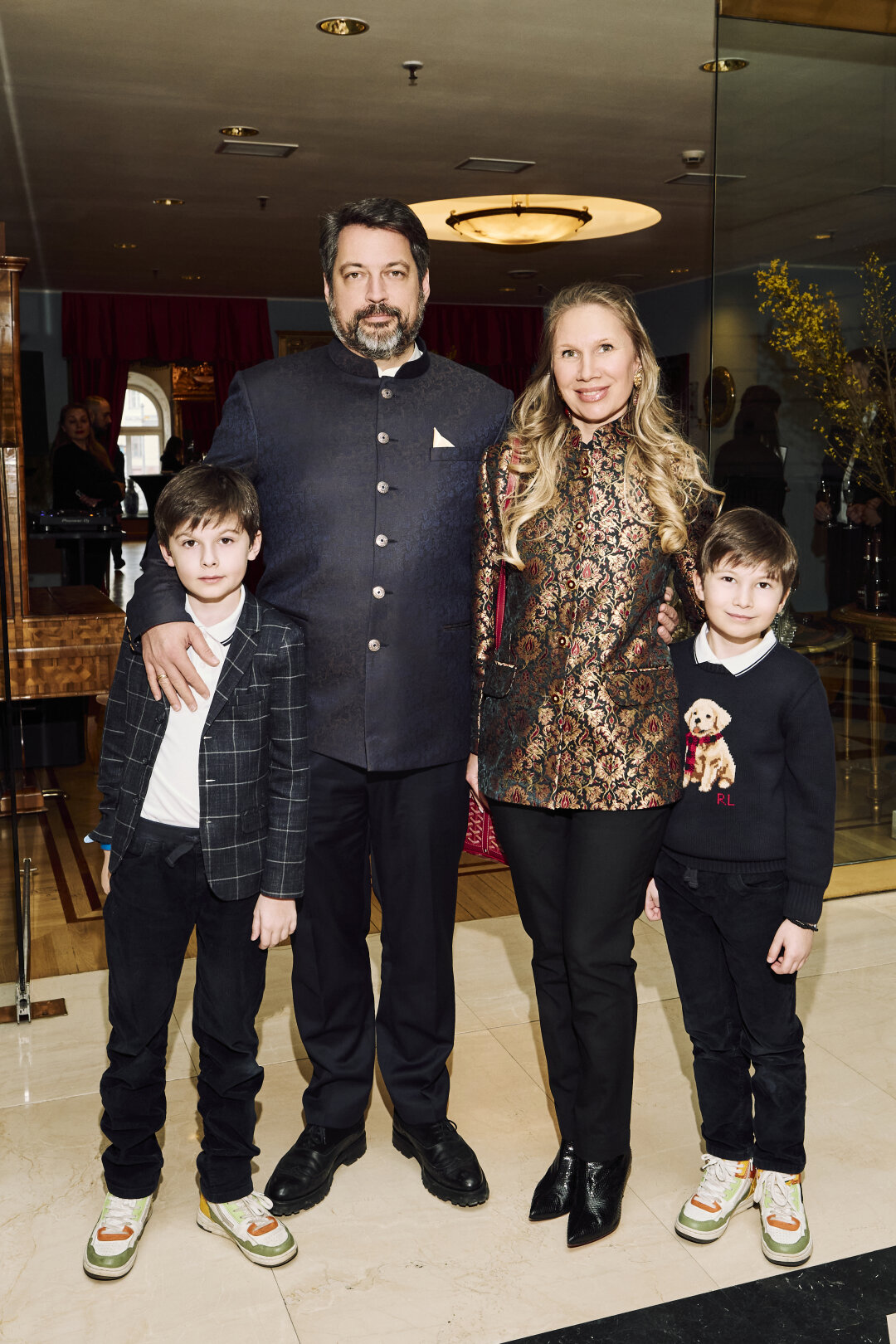 Анастасия и Жан Паскаль Пельтье с детьми