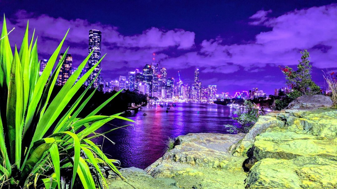 Вид на Брисбан с Kangaroo Point