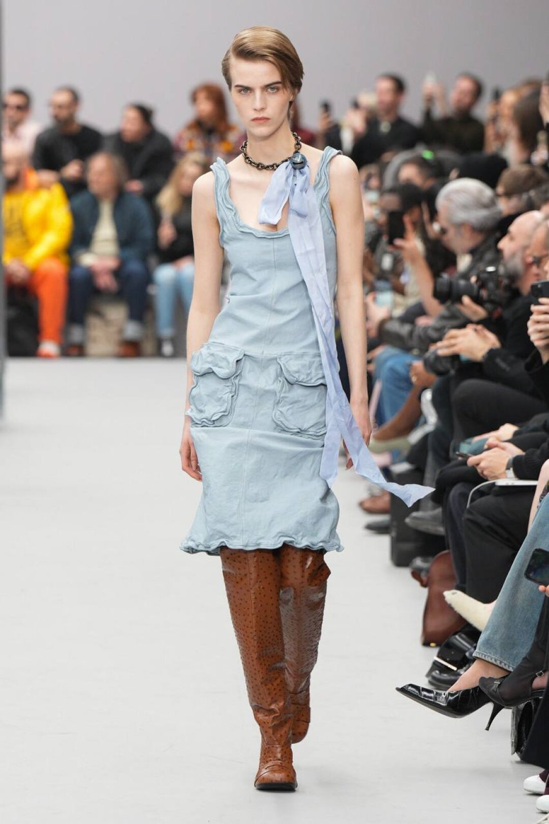 Мокрый деним? Кожа!