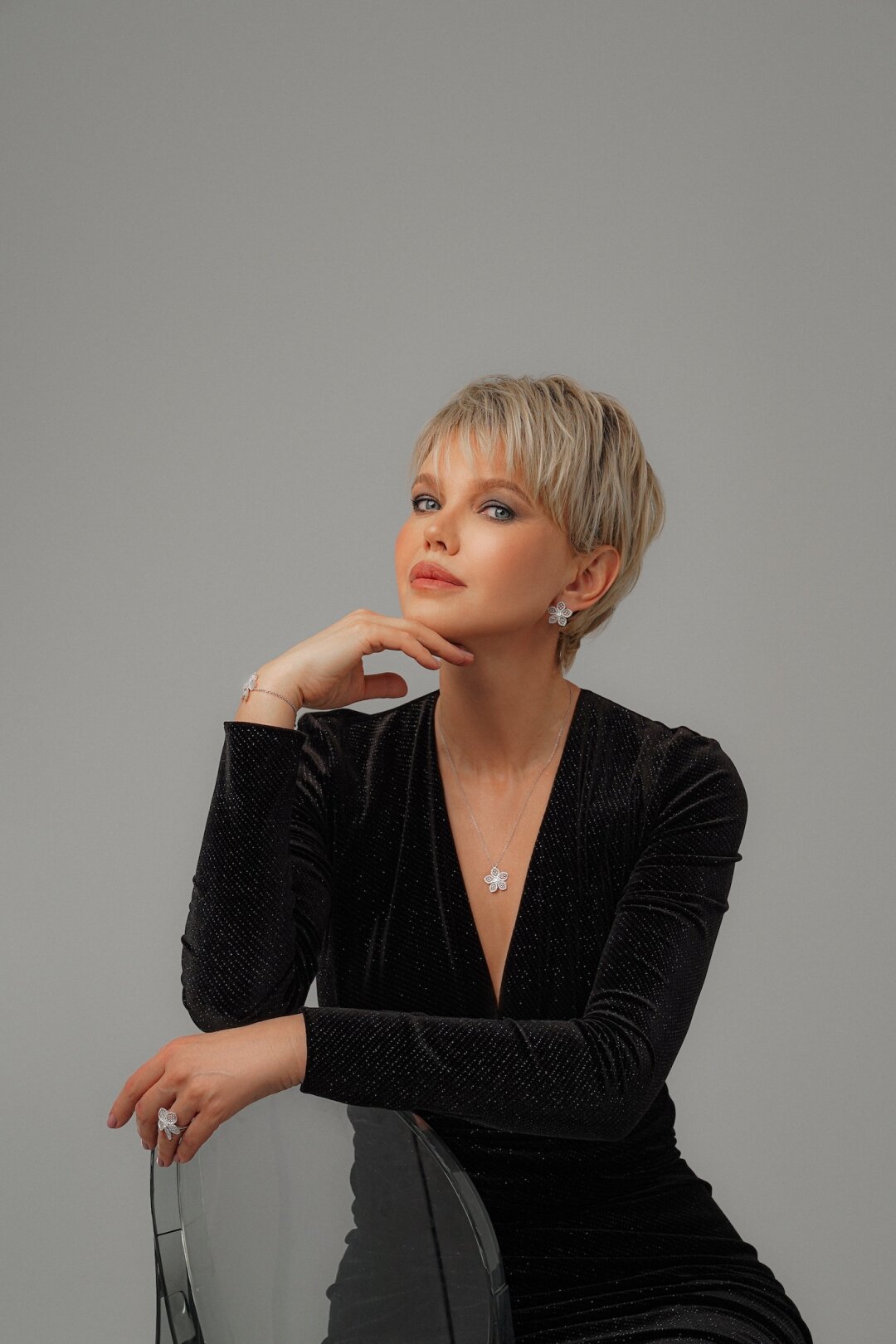 Браслет, кольцо, серьги, кулон MERCURY, коллекция Miss Russia