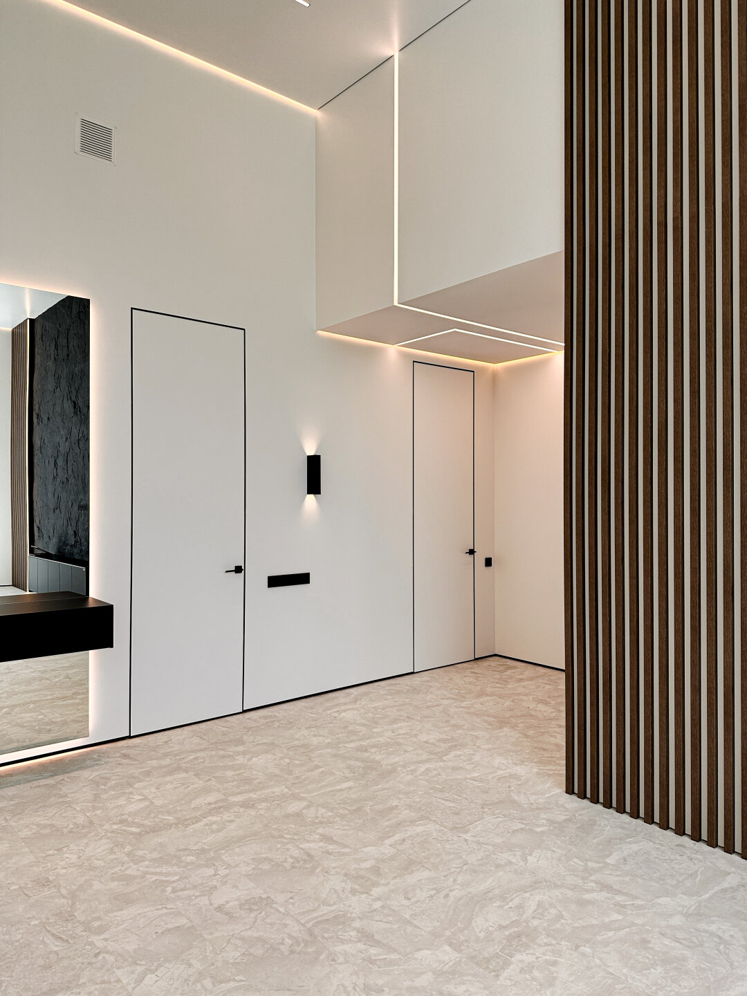 Ремонт выполнен компанией «РеНова+» по дизайн-проекту Арины Колыгановой