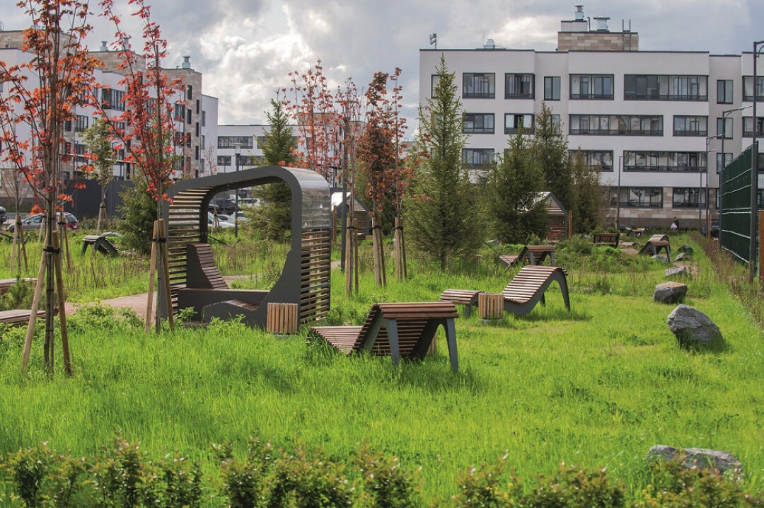 Сквер в квартале «Солнечный город. Резиденции»