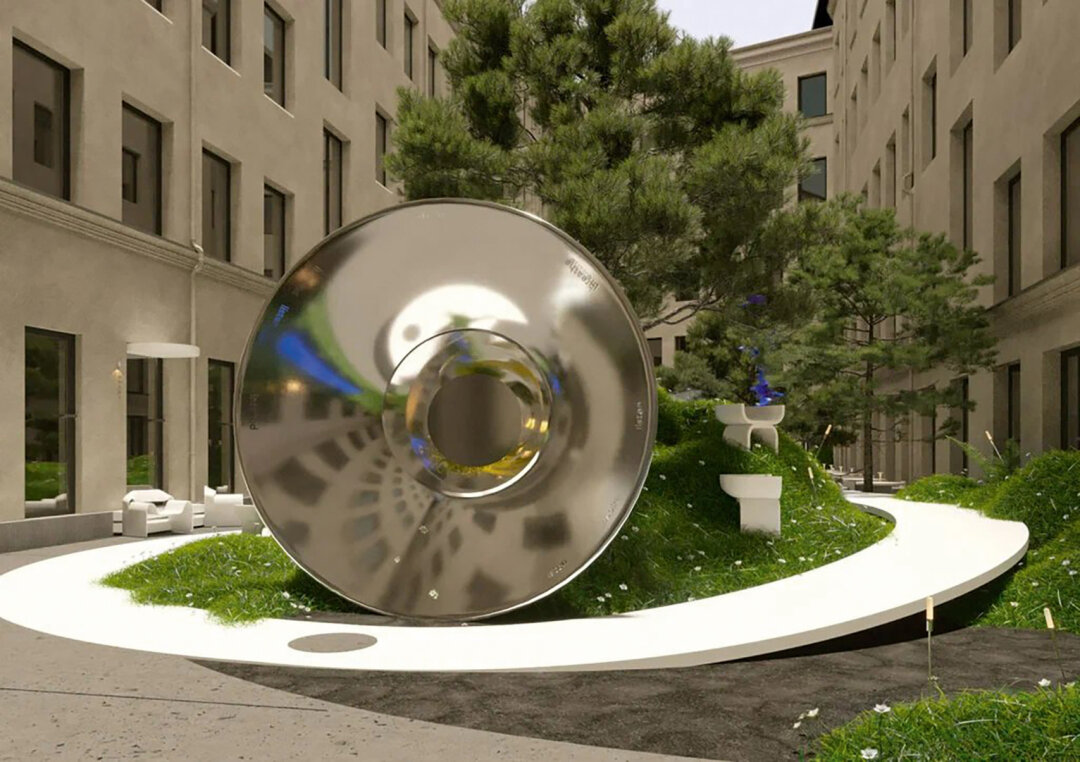 Зеленый двор в доме Project 6/3