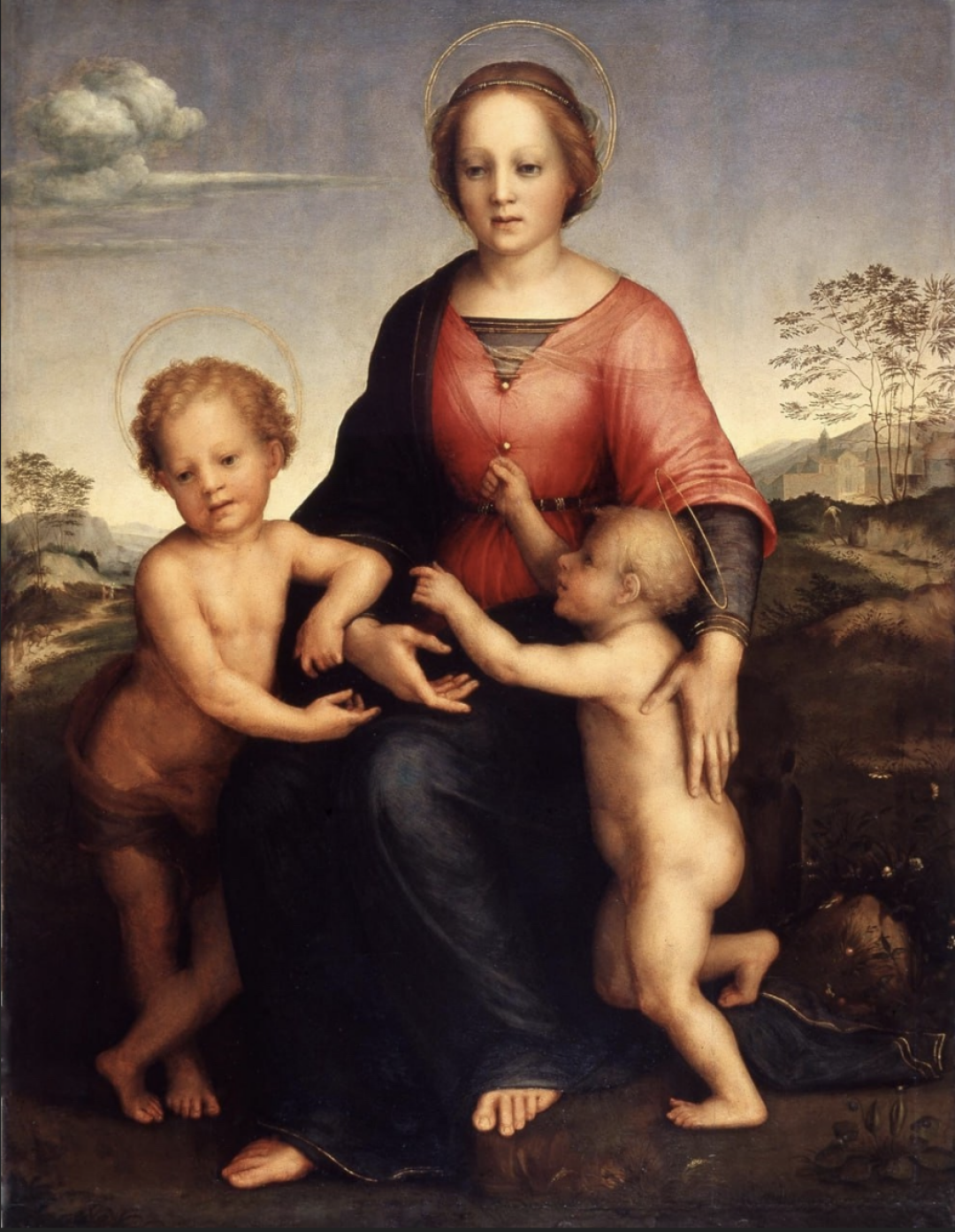Картина «Мадонна с младенцем и Иоанном Крестителем»
