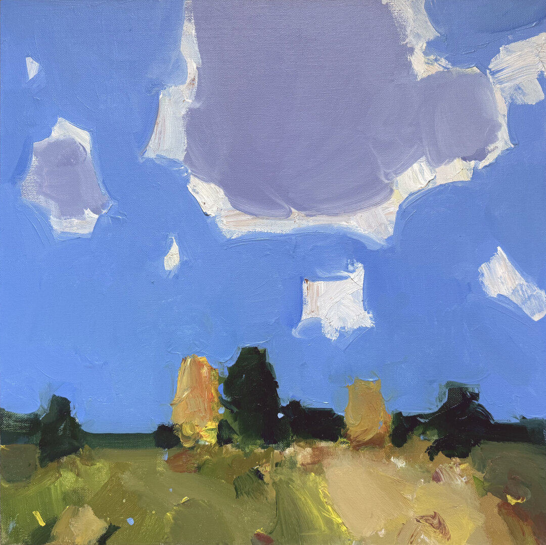 «Солнечный осенний день». Холст, масло. 50х50. 2024