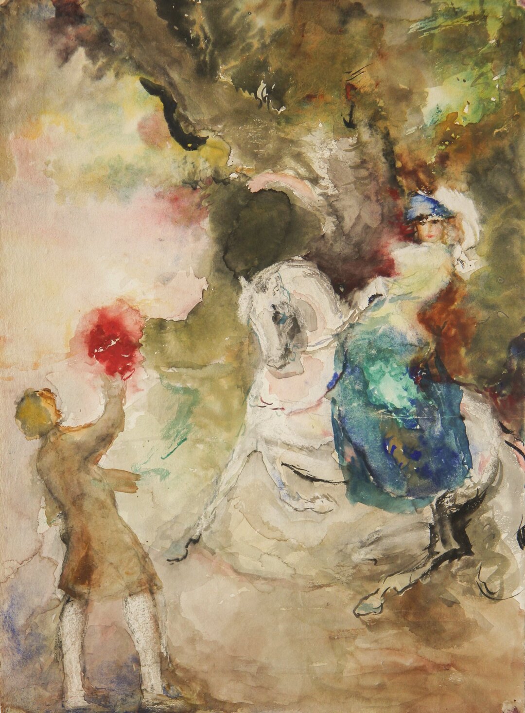 Иллюстрация к книге «Немецкая романтическая повесть», 1935 год