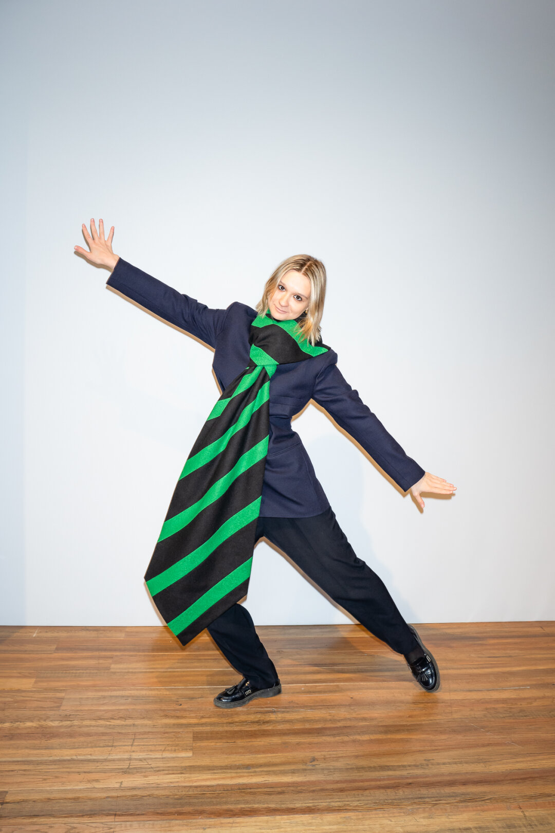 Жакет Jacquemus из «Пиф Паф Супершоп», шарф-галстук FitsnerBabaeva