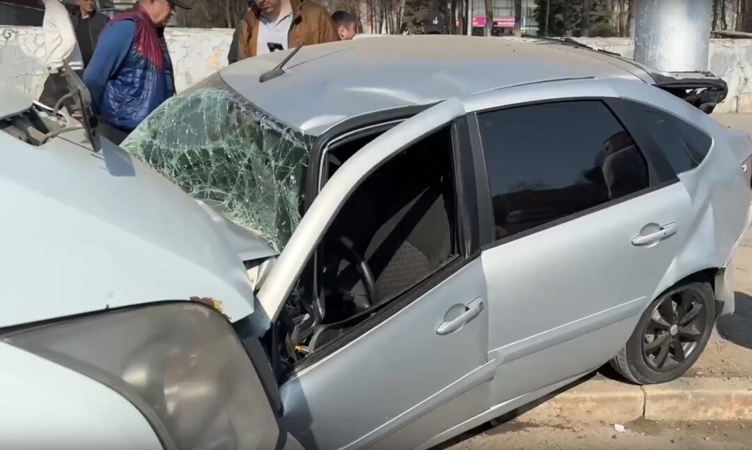 Скриншот с видео, опубликованного Госавтоинспекцией Уфы