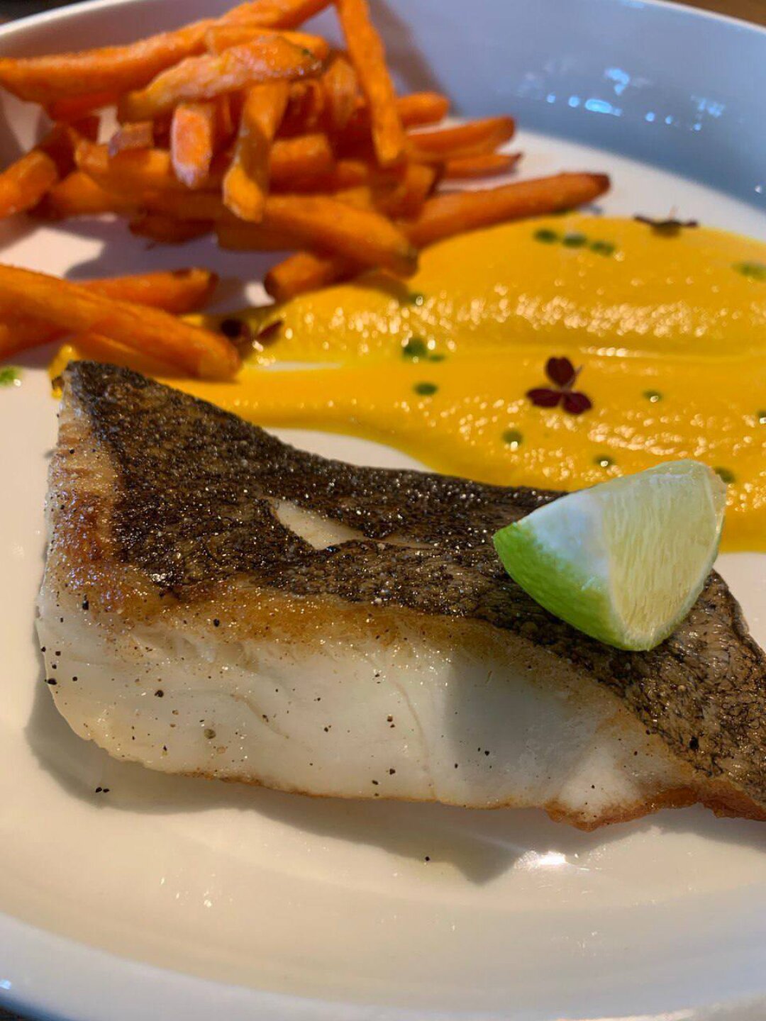 Палтус с бататом фри из «Улитки»