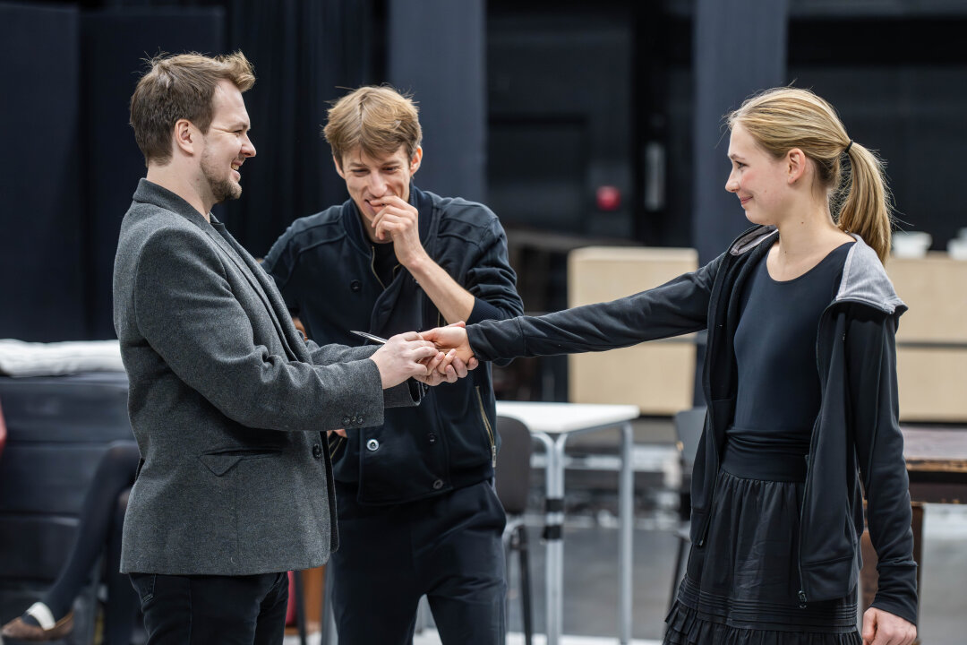 Никита Кобелев на репетиции