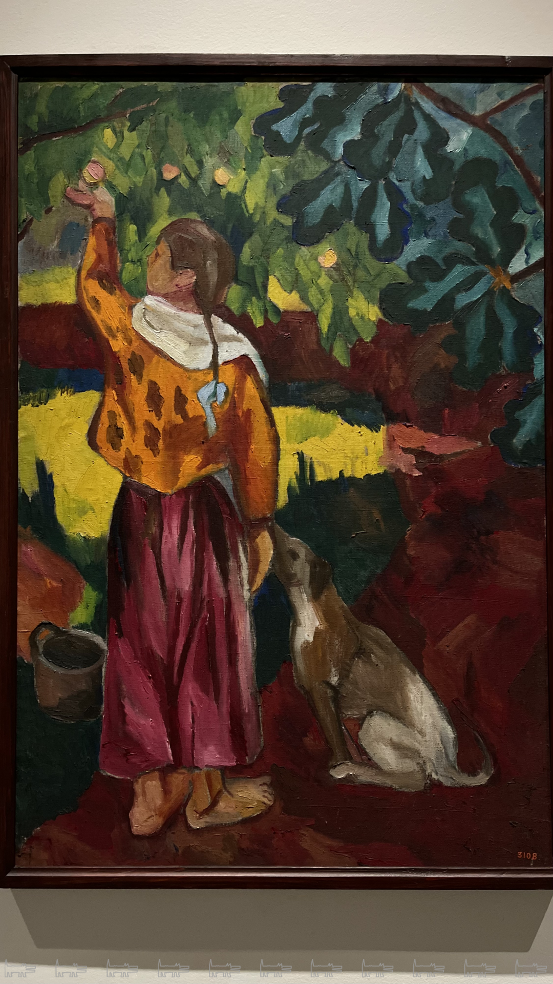 Наталия Гончарова «Сбор плодов», 1908 год