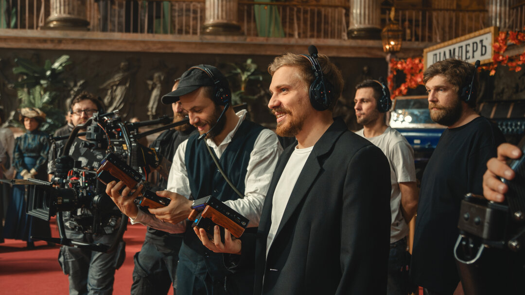 Съемки фильма «Битва моторов»