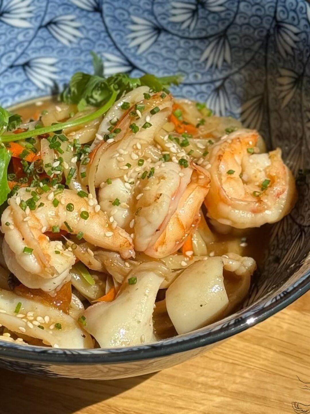 Удон с морепродуктами в Usagi