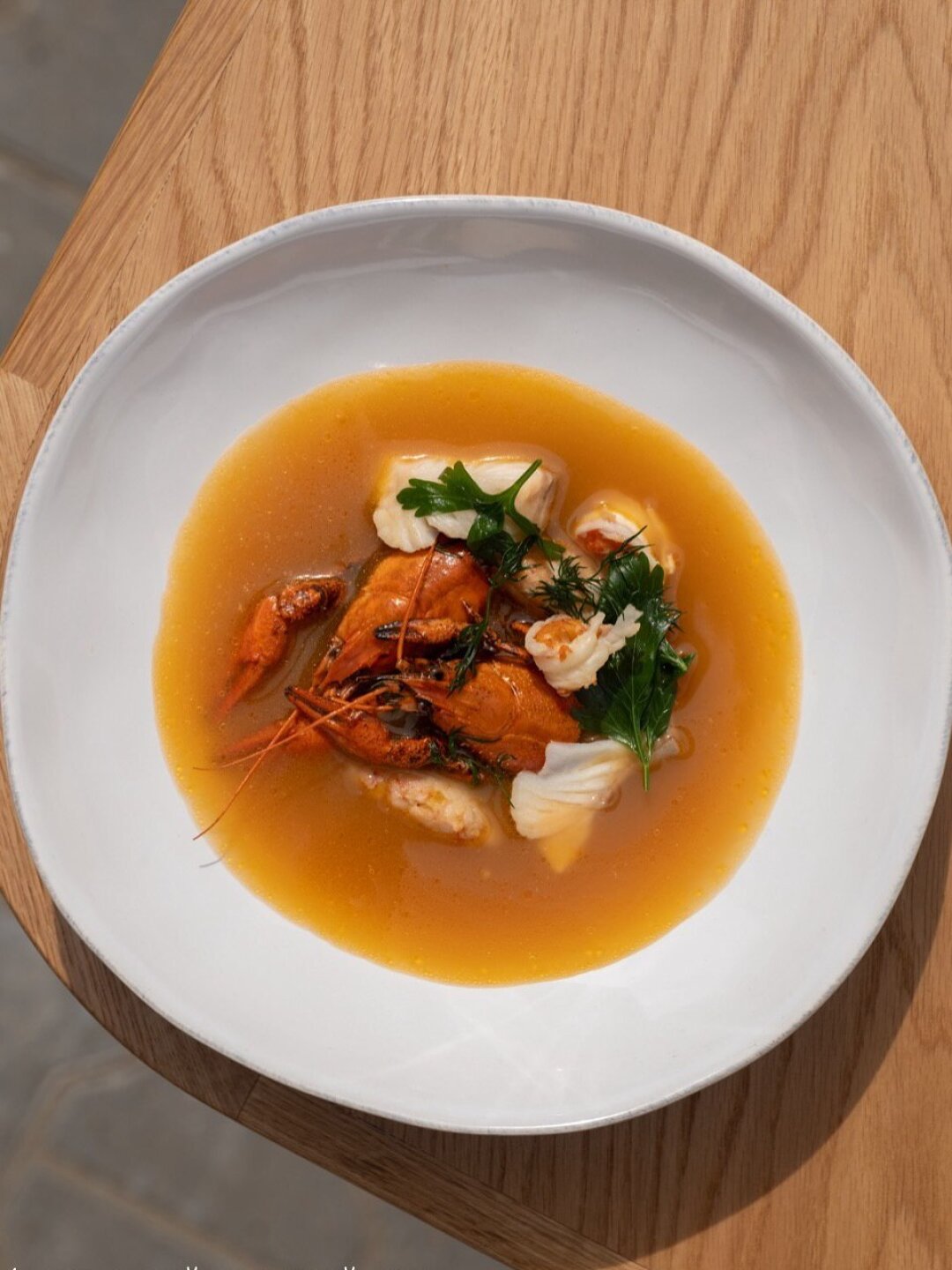 Московский раковый суп в ресторане Nolan Wine&Kitchen