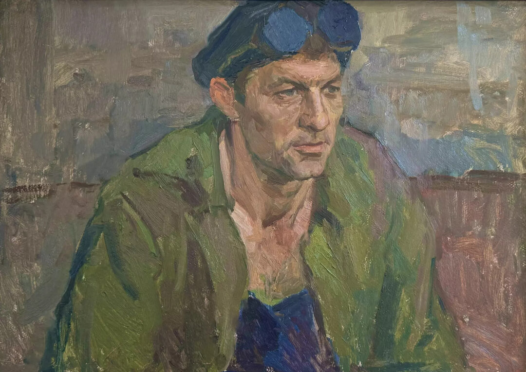 Василий Зачиняев. "Портрет сталевара". 1970-ы годы