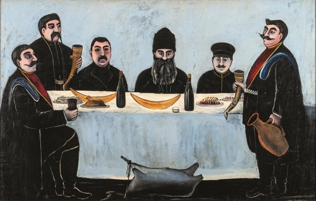 Нико Пиросмани, "Кутеж", 1905-1907 года