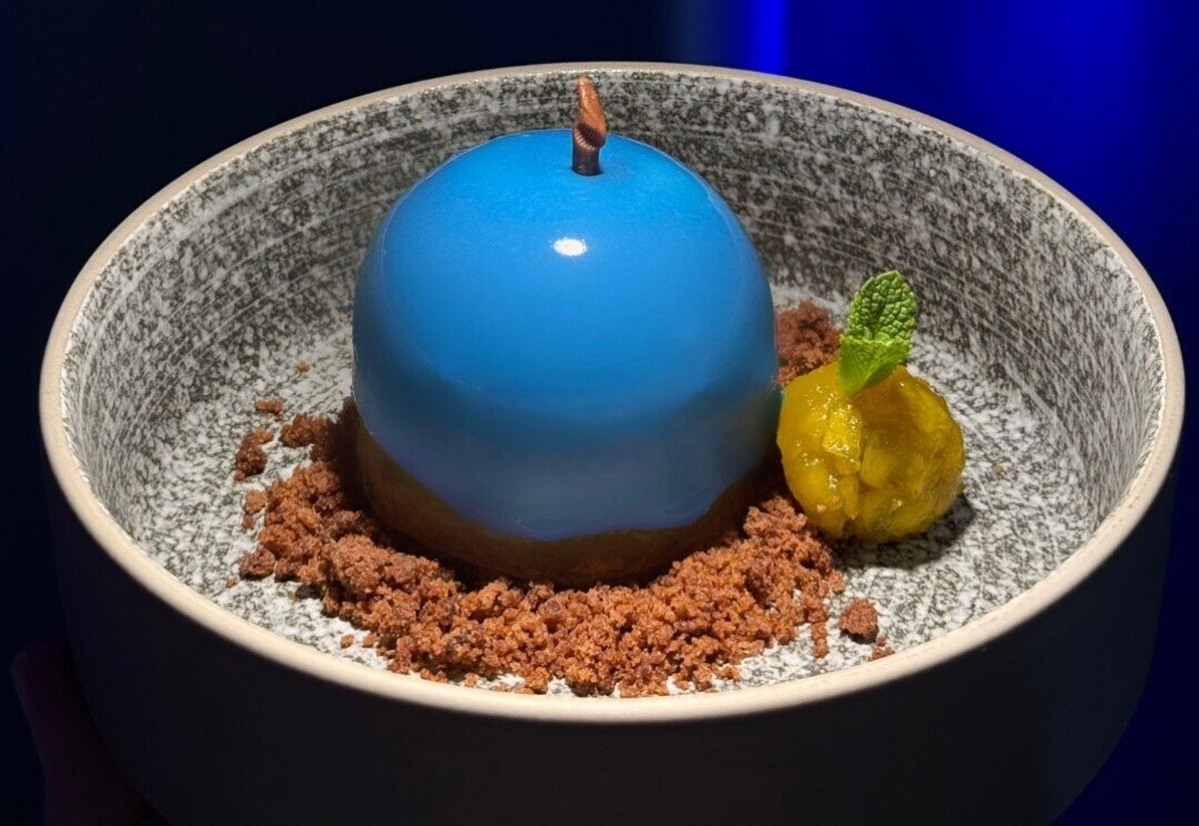 Десерт «Синее яблоко»