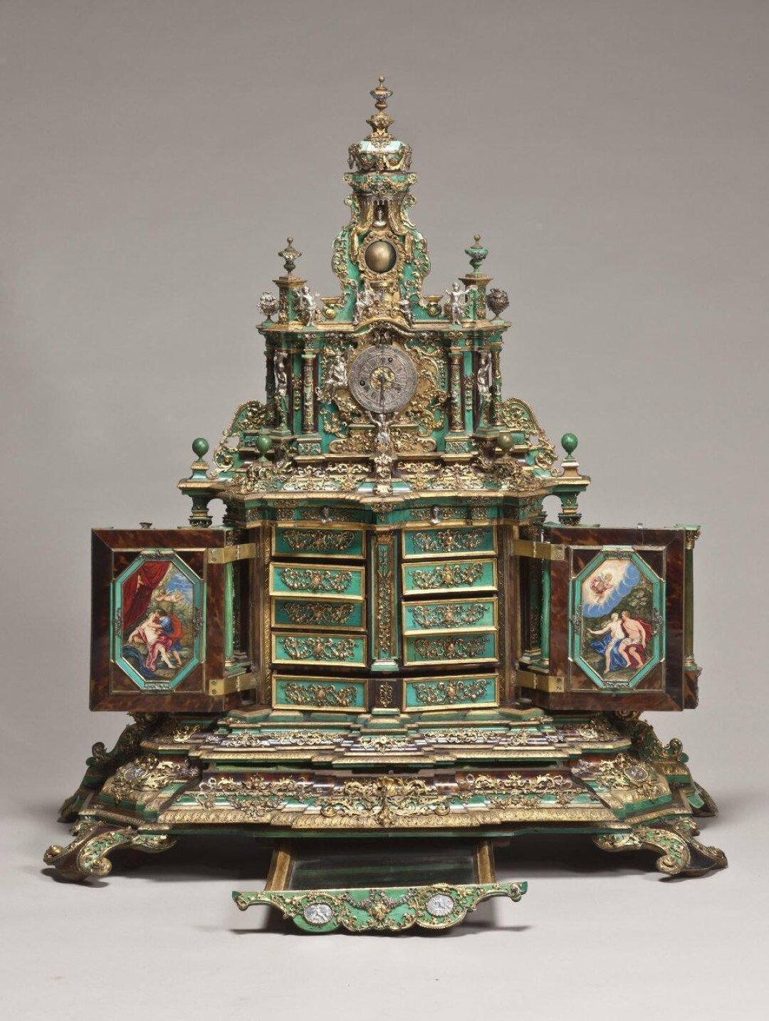 Кабинет с часами, Германия, Аугсбург, конец XVII века.