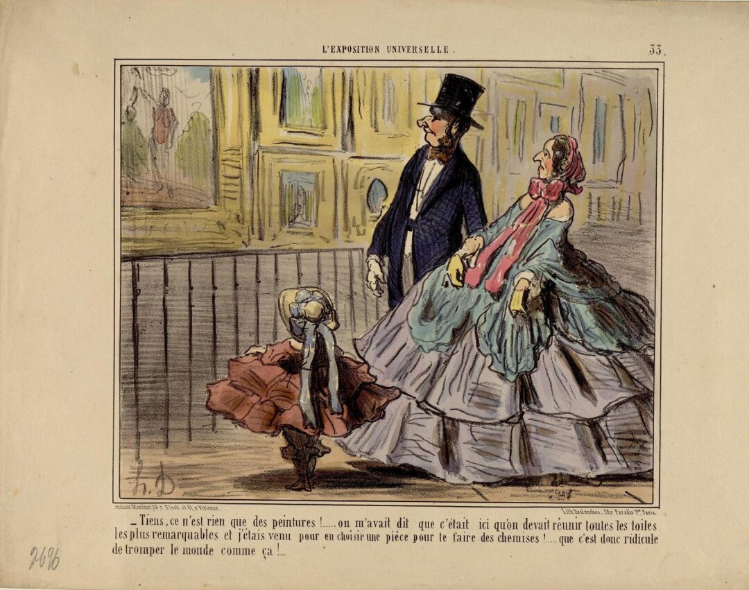 Оноре Домье, «Tiens, ce n'est rien que des peintures!...», 1855