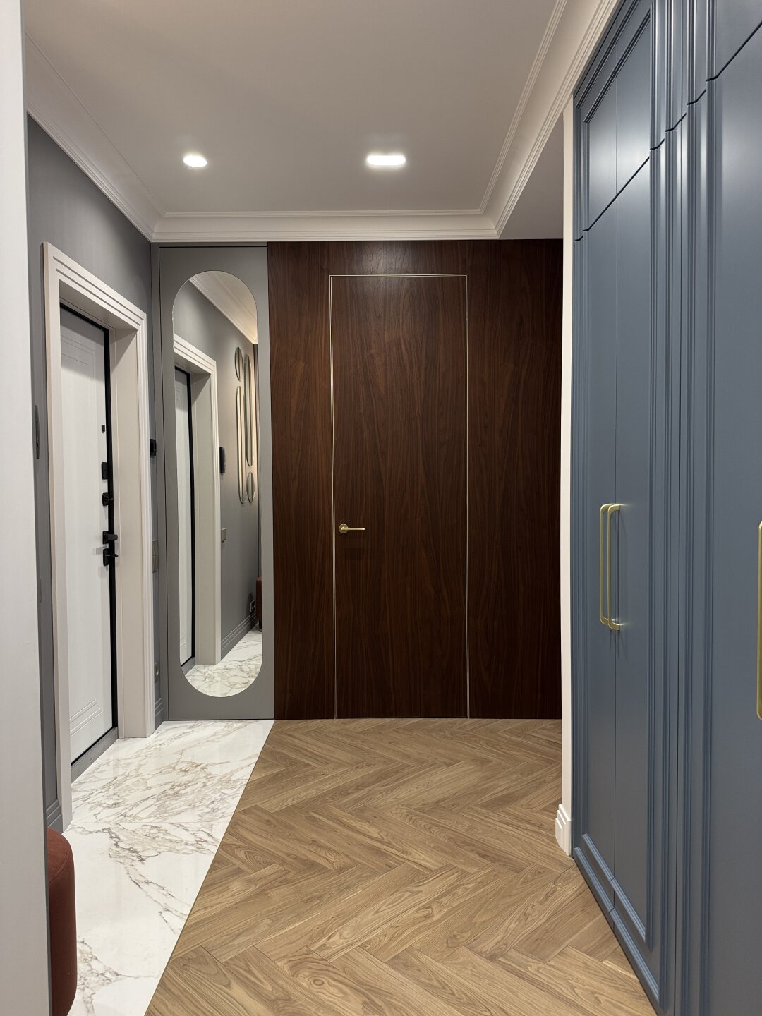 Совместный проект дизайнер Анны Поповой и студии мебели «Концепция уюта» в ЖК «Премьер»