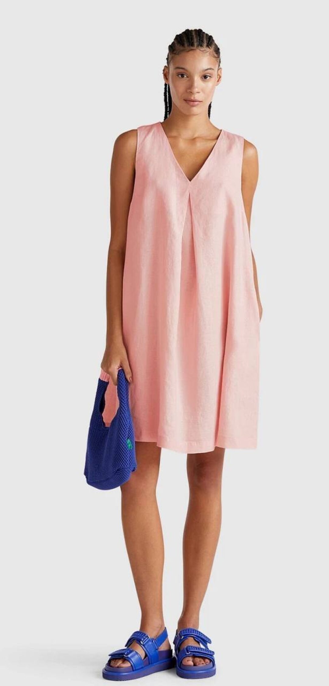 Платье из 100% льна Benetton