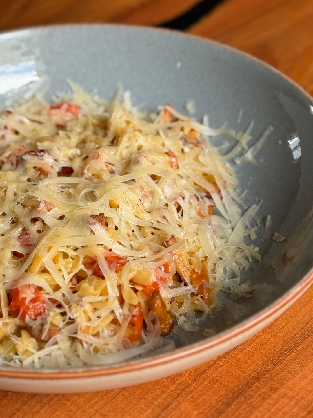 Паста орзо с лисичками и томатами в etc