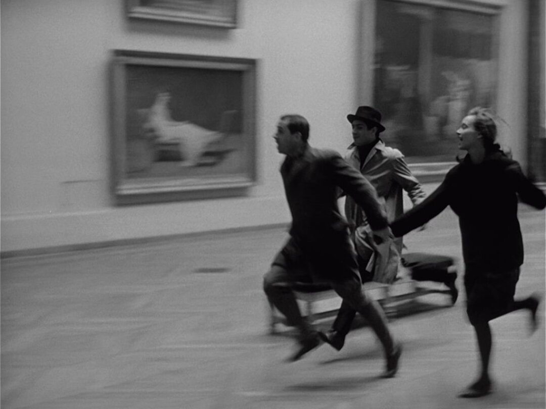 Кадр из фильма «Банда аутсайдеров»