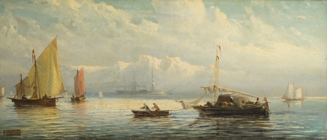 Алексей Боголюбов, "Морской вид", 1880-е годы