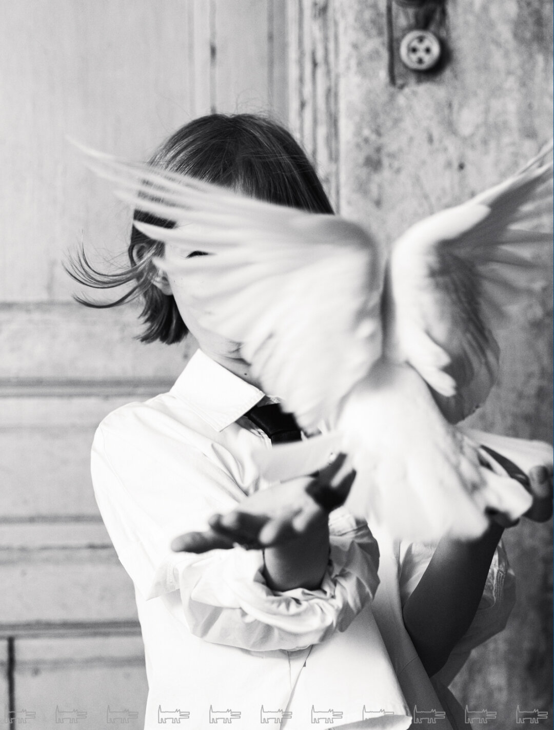 Гарт и голубица Тамара в мастерской мамы художника