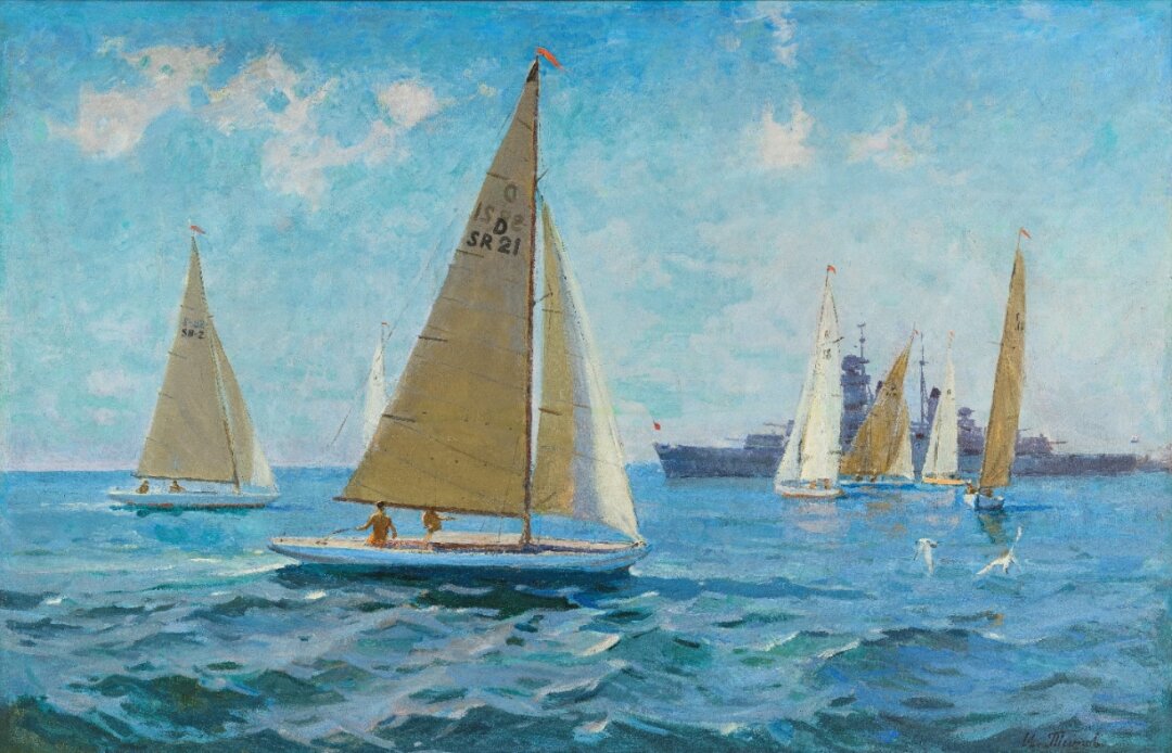 И. Титов. Севастопольский рейд. 1950-е