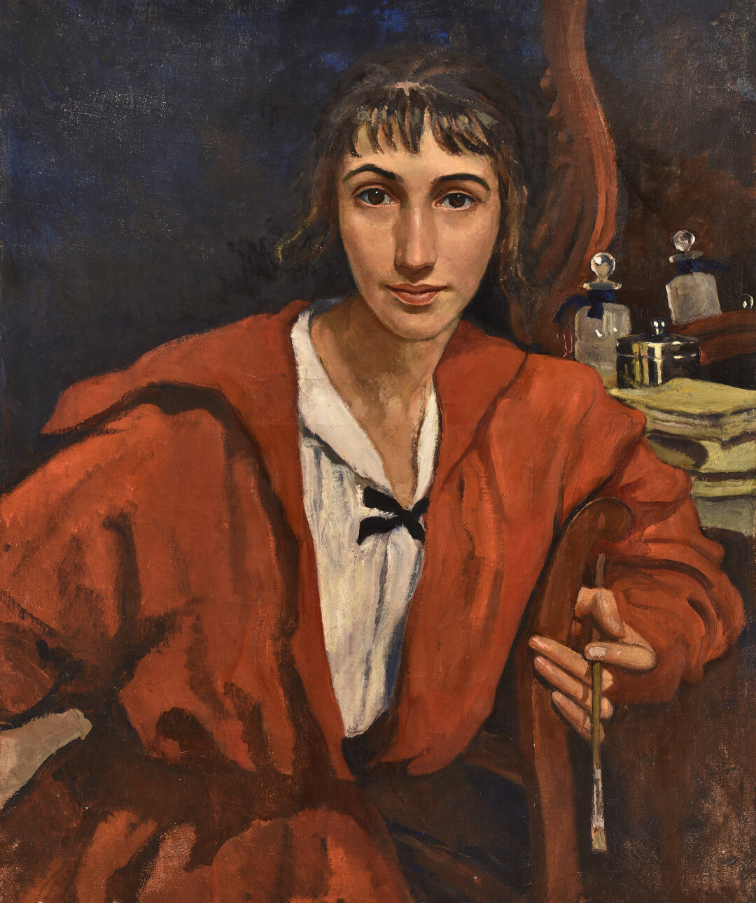 Зинаида Серебрякова. "Автопортрет (автопортрет в красном)". 1921 год