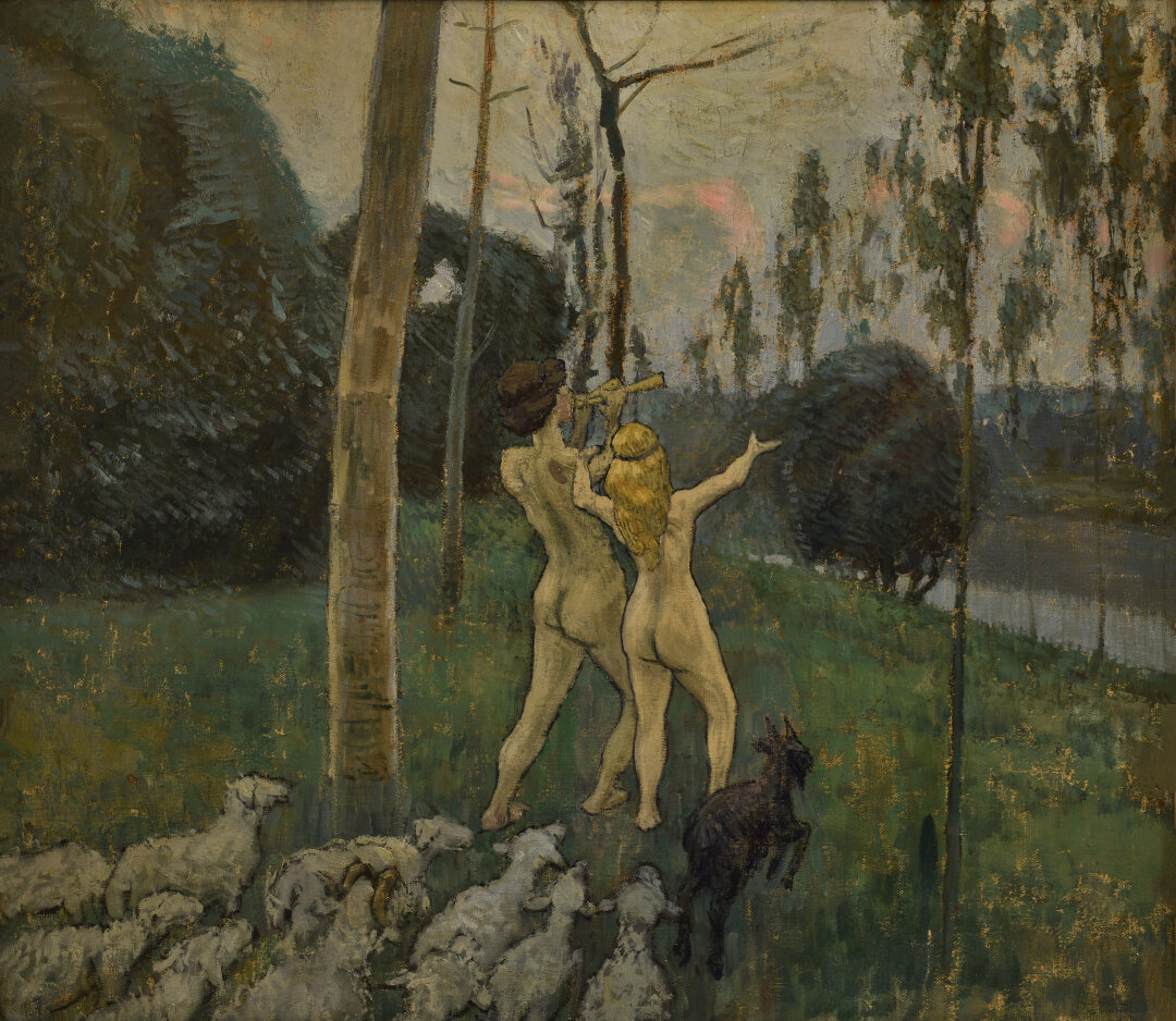 Виктор Борисов-Мусатов. "Дафнис и Хлоя". 1901 год