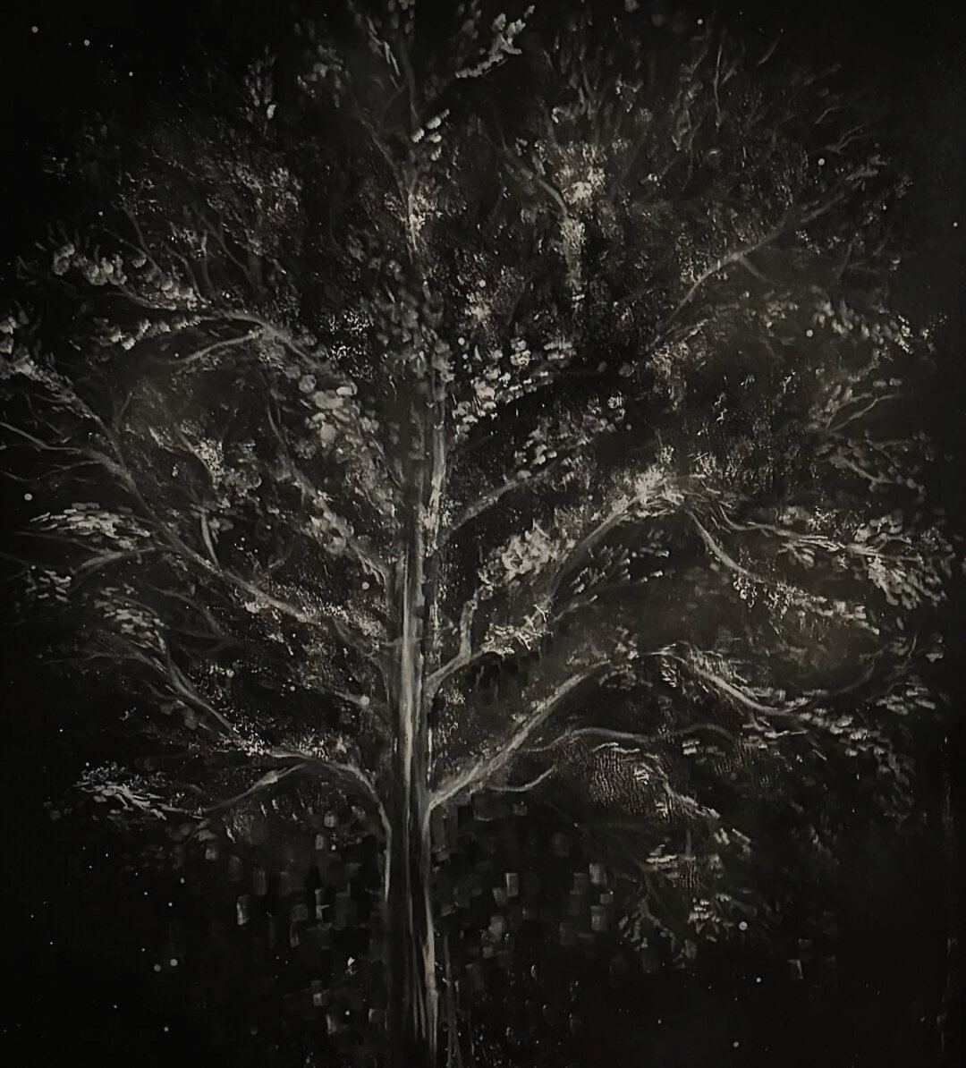 Варя Семак. Без названия. Холст, масло, уголь