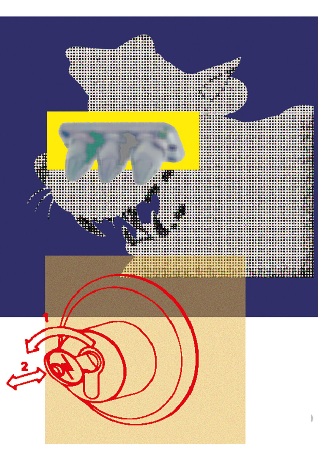 Трапеза. Фиджитал-принты имитируют компьютерную графику