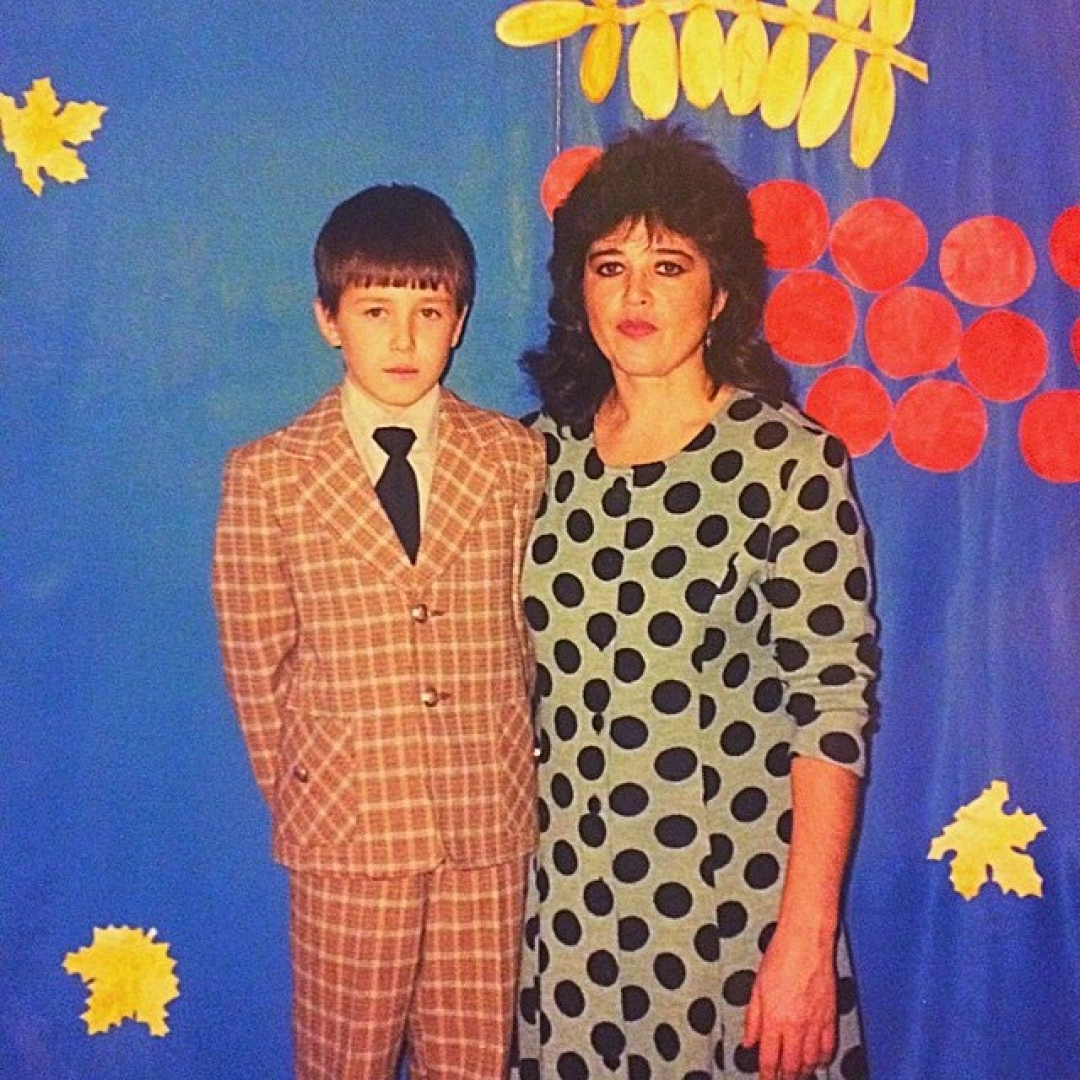 Радик Мусин с мамой