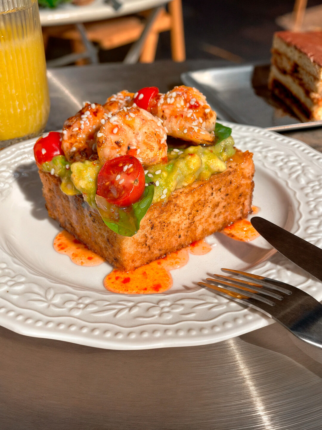 Бриошь с креветками, 500 рублей