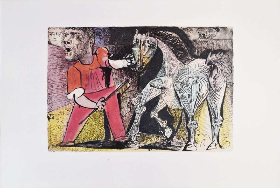 Пабло Пикассо, "Цирковая лошадь" из «В мастерской Пикассо», 1957