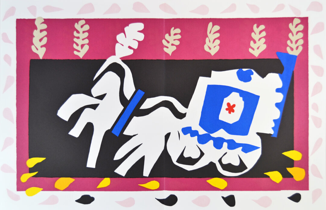 Анри Матисс, "Похороны Пьеро" из «Джаз». 1947 год