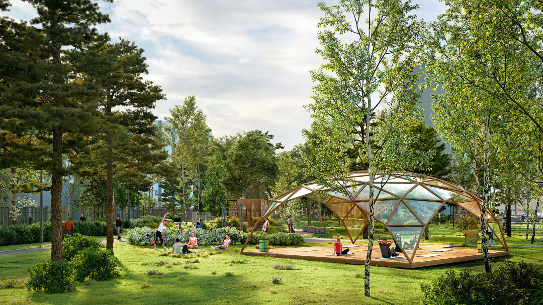 У жителей ЖК комфорт-класса «Юнтолово» в Приморском районе городская прописка, но абсолютно загородный стиль жизни