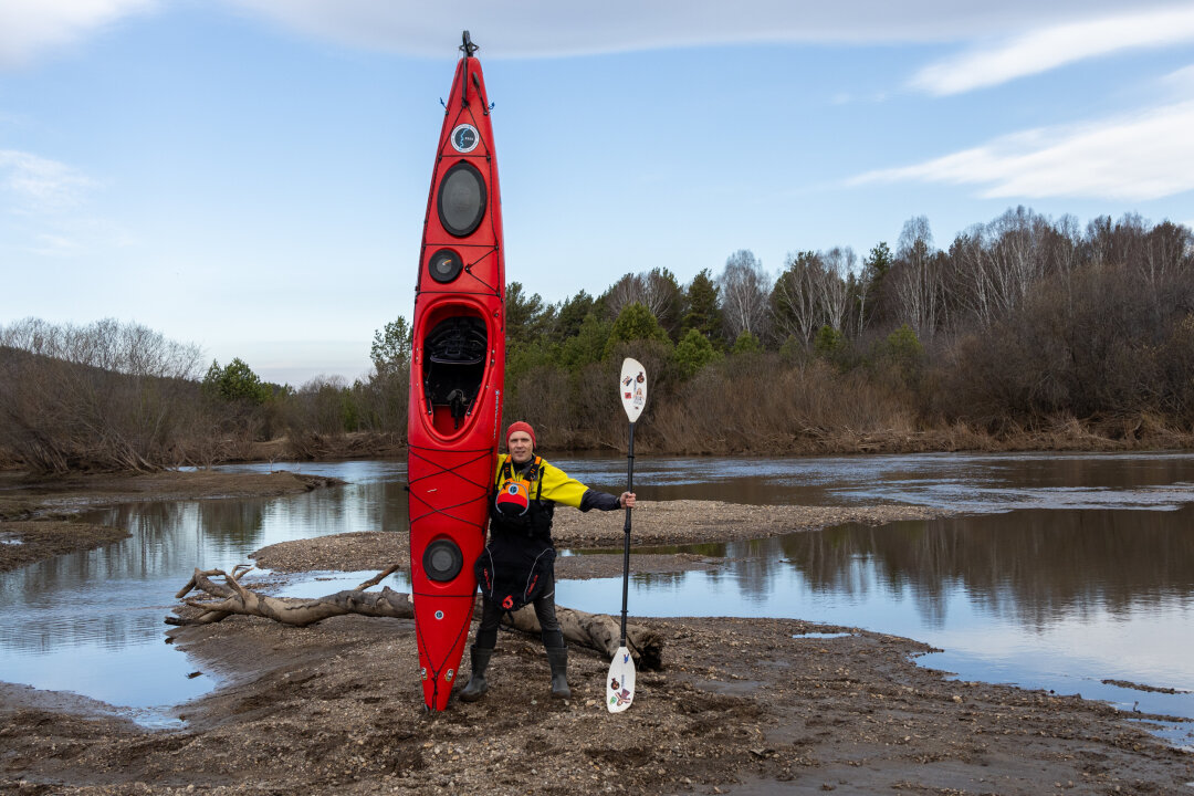 Старт «Одиссеи» на реке Белой