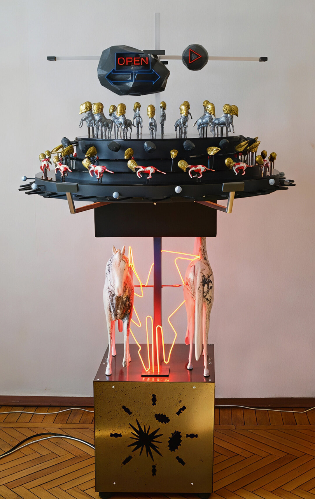 Мария Федорова. «Хронотоп пандемии. Сказка о жар-птице». Смешанная техника. 2021