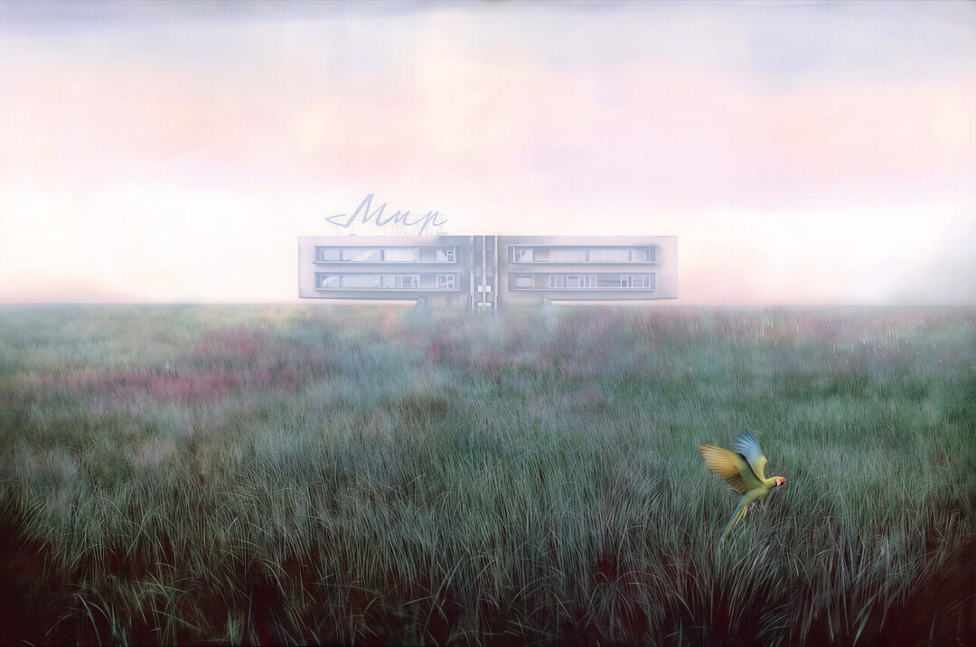 Дима Ребус. «Циркадные ритмы». Бумага, акварель. 130×200 см. 2018