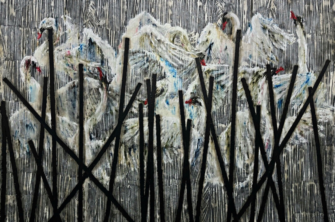 Егор Федоричев, объект из серии «Лебединое озеро», 2024. MYTH Gallery