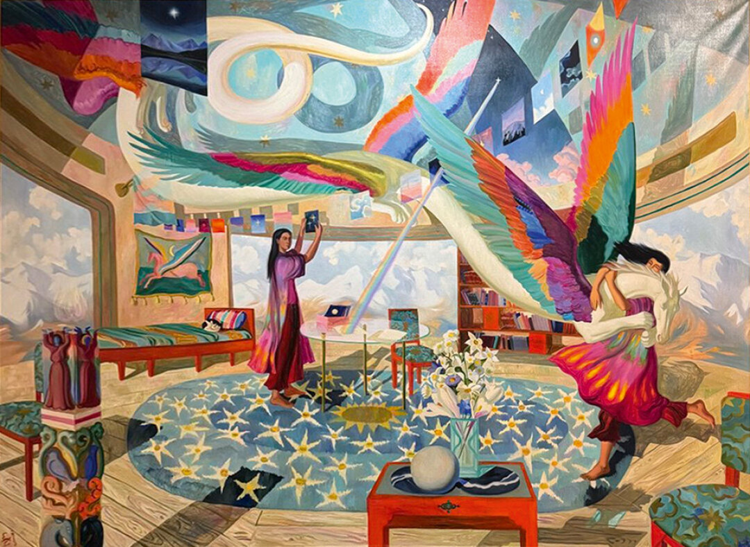 Евгения Дудникова. Observer. Холст, масло. 150×200 см. 2023