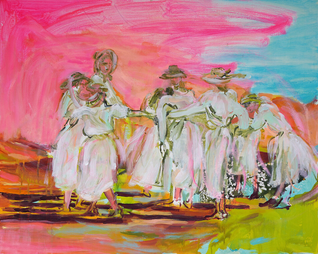 Ольга Австрейх. All Girls Have Secrets. Холст, акрил. 76×60 см. 2025
