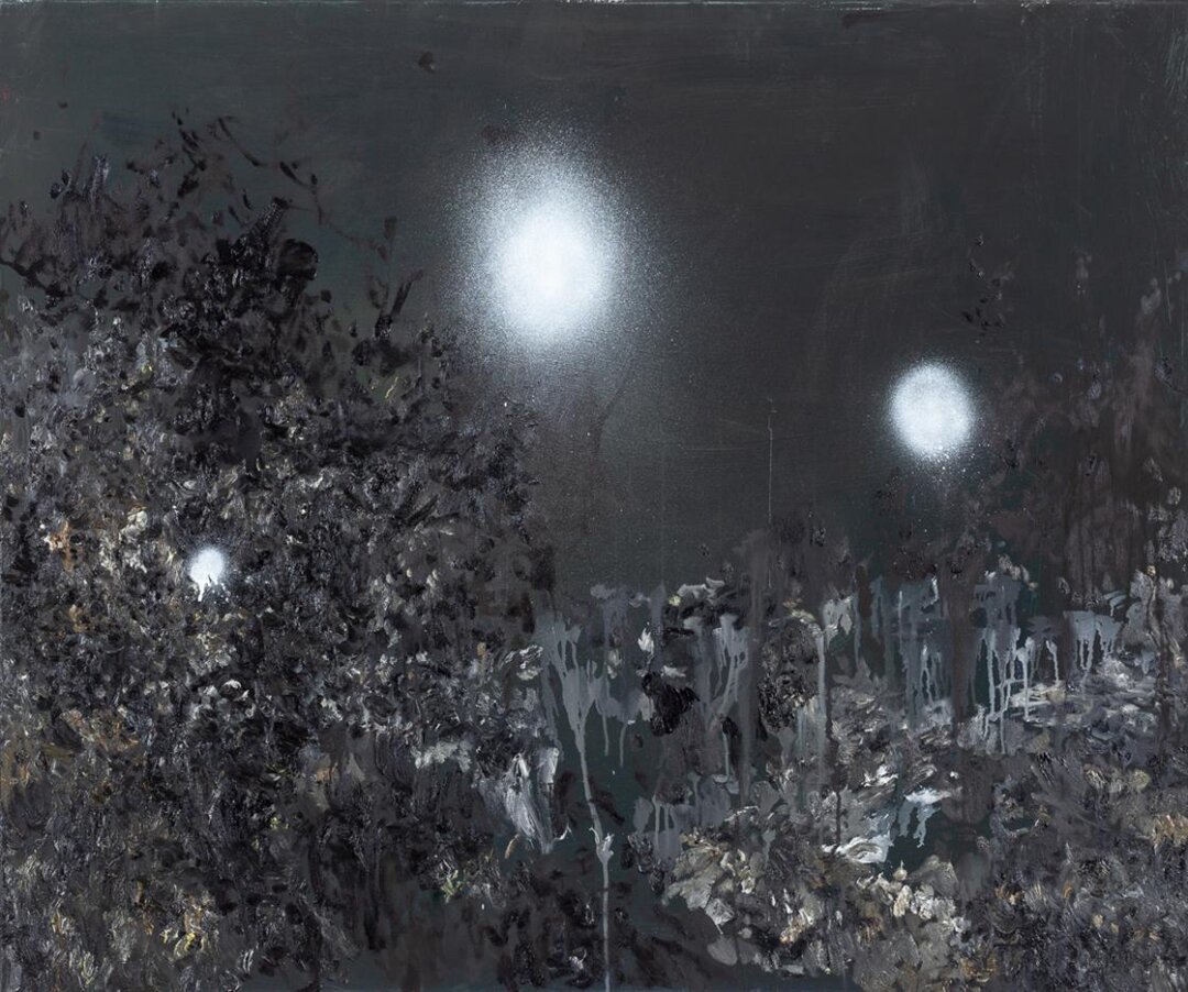 Александра Гарт. «Болотные огни». Холст, масло, акрил. 100×120 см. 2024