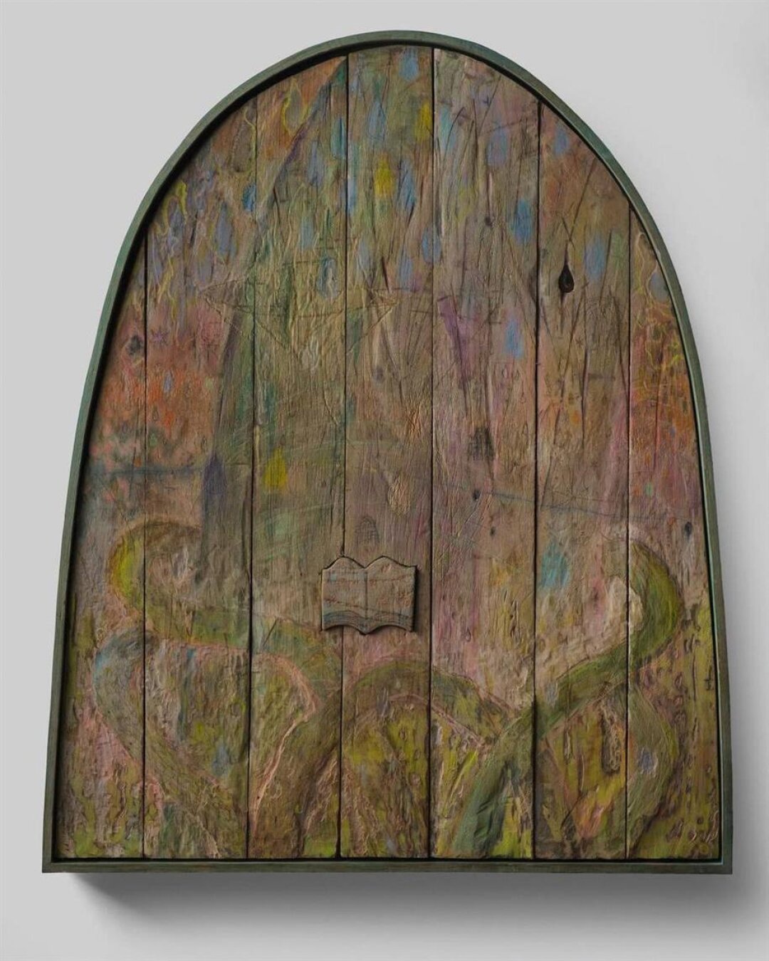 Владимир Чернышев. Rooted Rainbow. Дерево, акварель. 2024